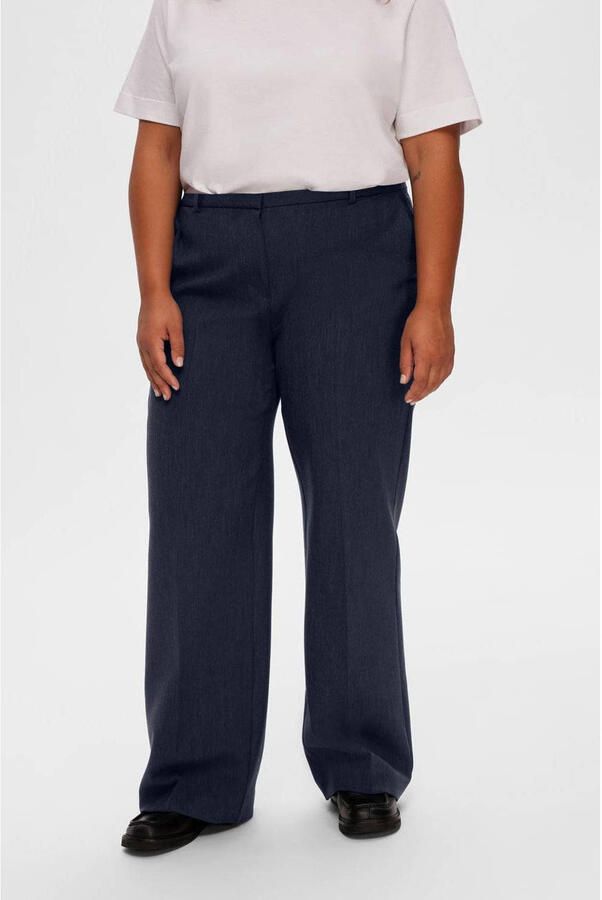 SELECTED FEMME Dames Broeken Slfrita Mw Wide Pant Donkerblauw