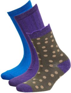 SELECTED FEMME sokken SLFFREJA set van 3 blauw