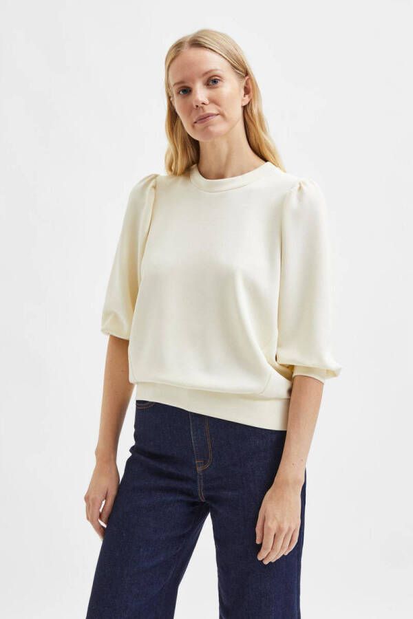 SELECTED FEMME sweater SLFTENNY ecru