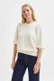 Selected Femme Sweatshirt met ribboorden model 'TENNY' - Thumbnail 2