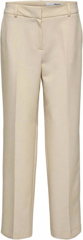 SELECTED FEMME wide leg pantalon SLFRITA beige