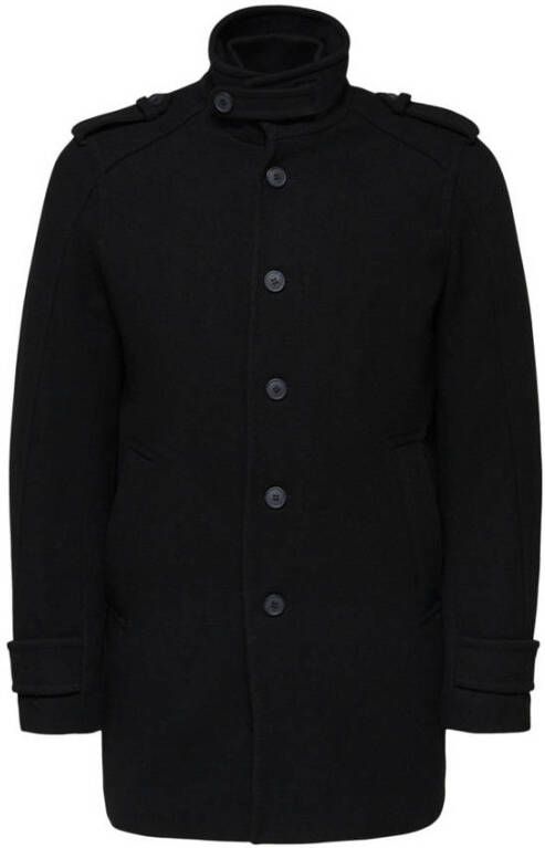 SELECTED HOMME jas SLHNOAH met wol zwart