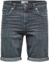 SELECTED HOMME regular fit jeans short SLHALEX medium grey denim - Thumbnail 2