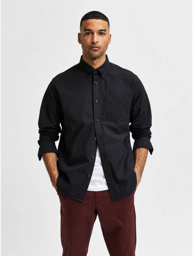 Selected Homme Regular fit vrijetijdsoverhemd van katoenmix model 'REGRICK'