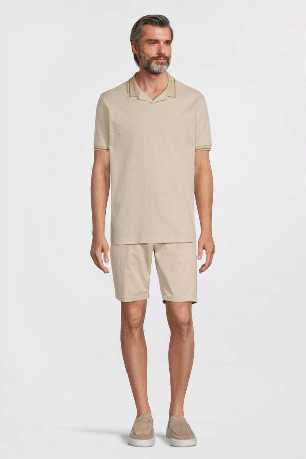 SELECTED HOMME regular fit polo SLHHONEY oatmeal