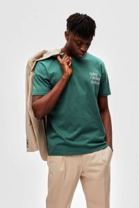 SELECTED HOMME regular fit T-shirt ONSMAX met biologisch katoen groen