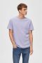SELECTED HOMME regular fit T-shirt SLHATLAS met logo languid lavender - Thumbnail 2