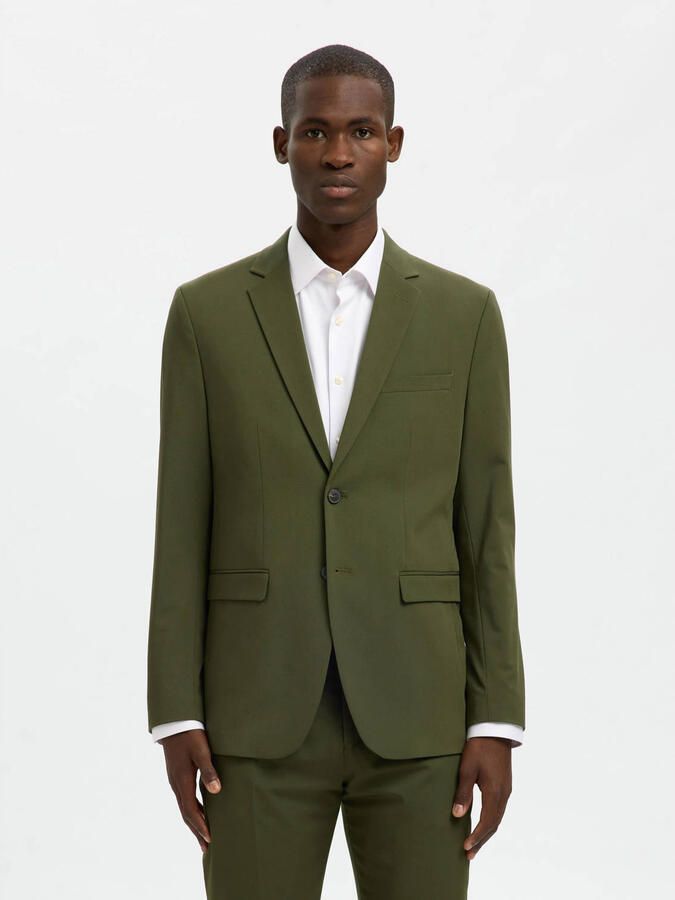 Selected Homme Groen Blazer Jas Herfst Winter Blue Heren - Foto 3