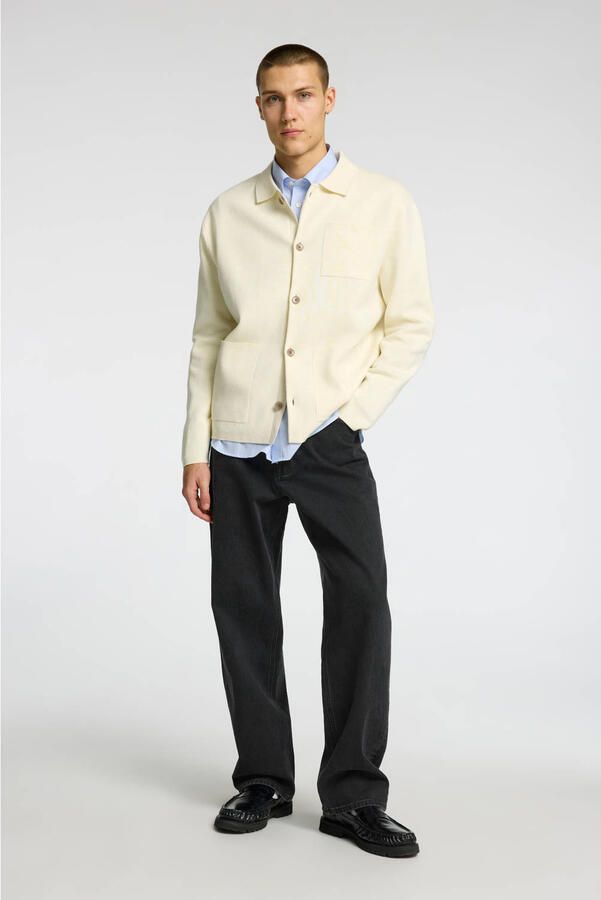 Selected Homme Elegante Cardigan voor Mannen Beige Heren - Foto 3