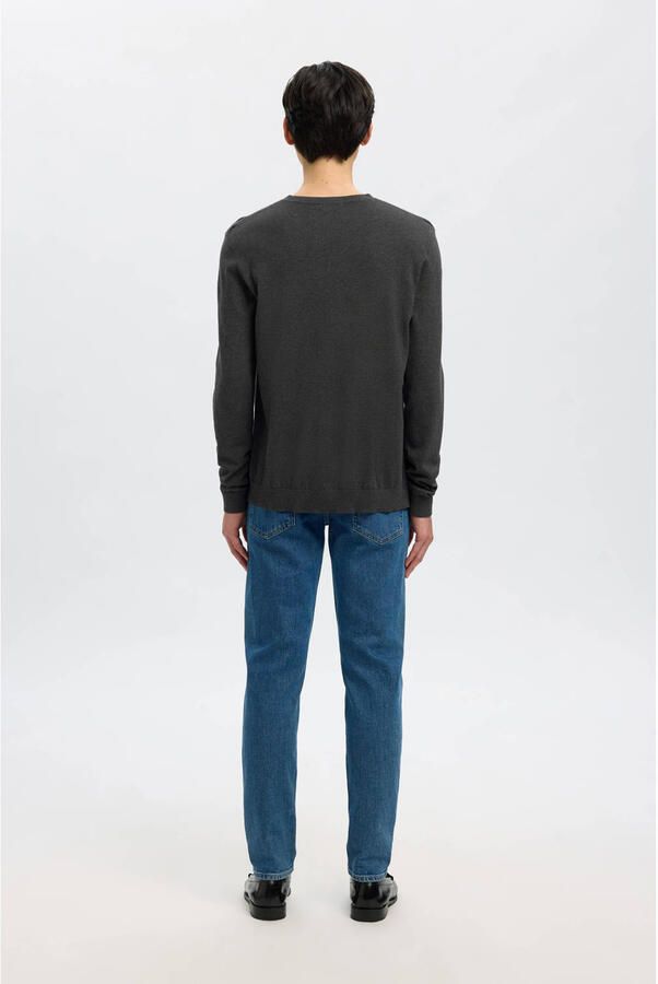 Selected Homme Regular fit gebreide pullover van puur katoen model 'BERG' - Foto 5