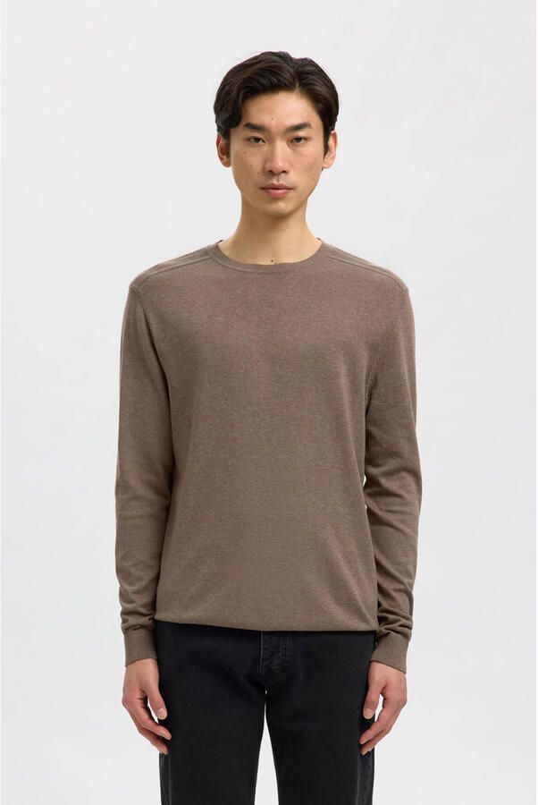 Selected Homme Regular fit gebreide pullover van puur katoen model 'BERG' - Foto 6
