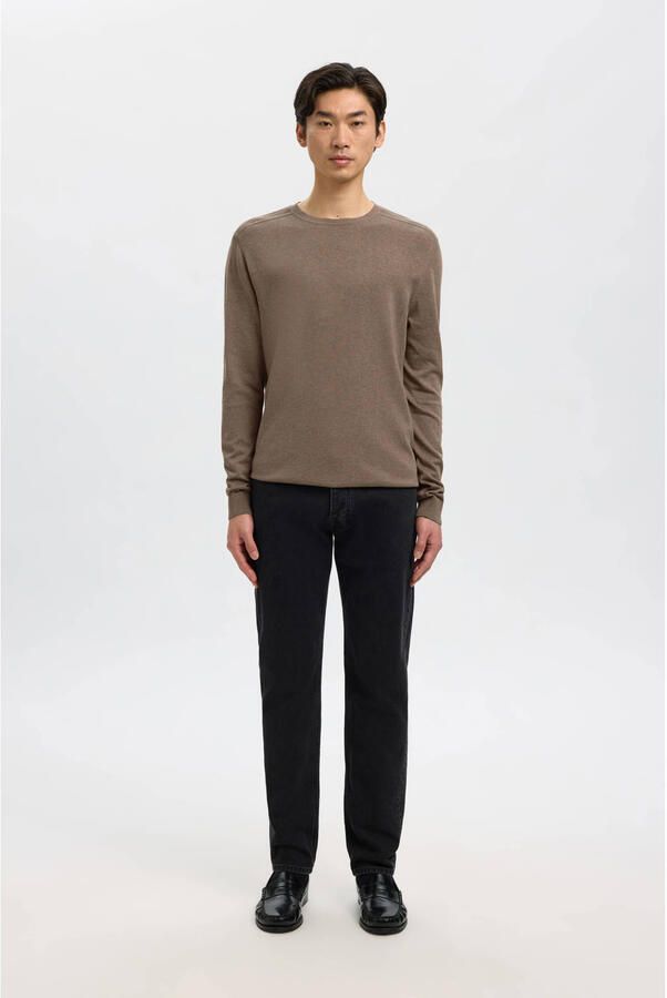 Selected Homme Regular fit gebreide pullover van puur katoen model 'BERG' - Foto 5