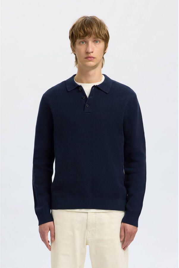 Selected Homme Regular fit gebreide pullover van puur katoen model 'DANE' - Foto 2