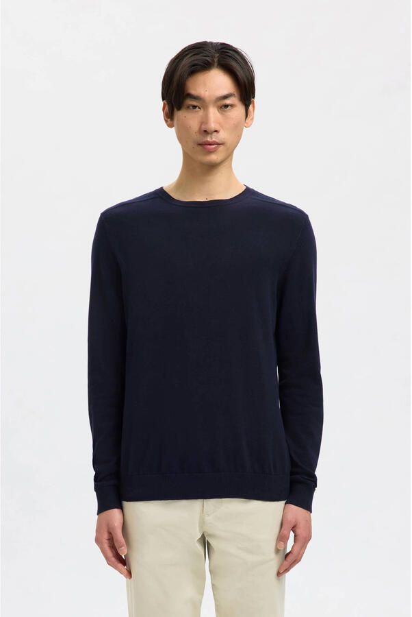 Selected Homme Regular fit gebreide pullover van puur katoen model 'BERG' - Foto 6