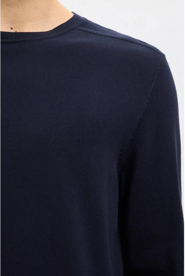 Selected Homme Regular fit gebreide pullover van puur katoen model 'BERG' - Foto 5