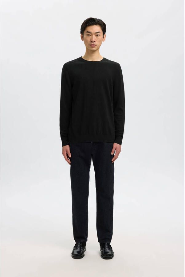 Selected Homme Regular fit gebreide pullover van puur katoen model 'BERG' - Foto 5