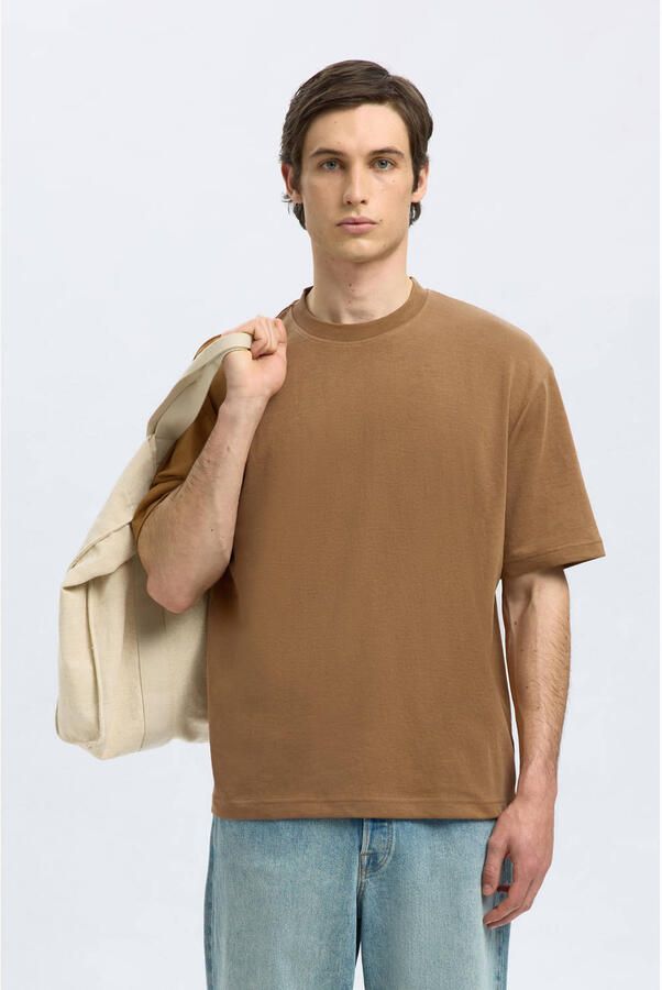 Selected Homme Oversized T-shirt van katoenmix model 'OSCAR' - Foto 2