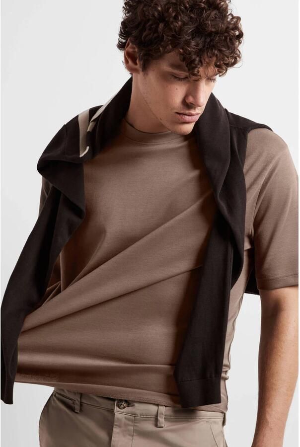 Selected Homme Relaxed fit T-shirt met ronde hals model 'OSCAR'