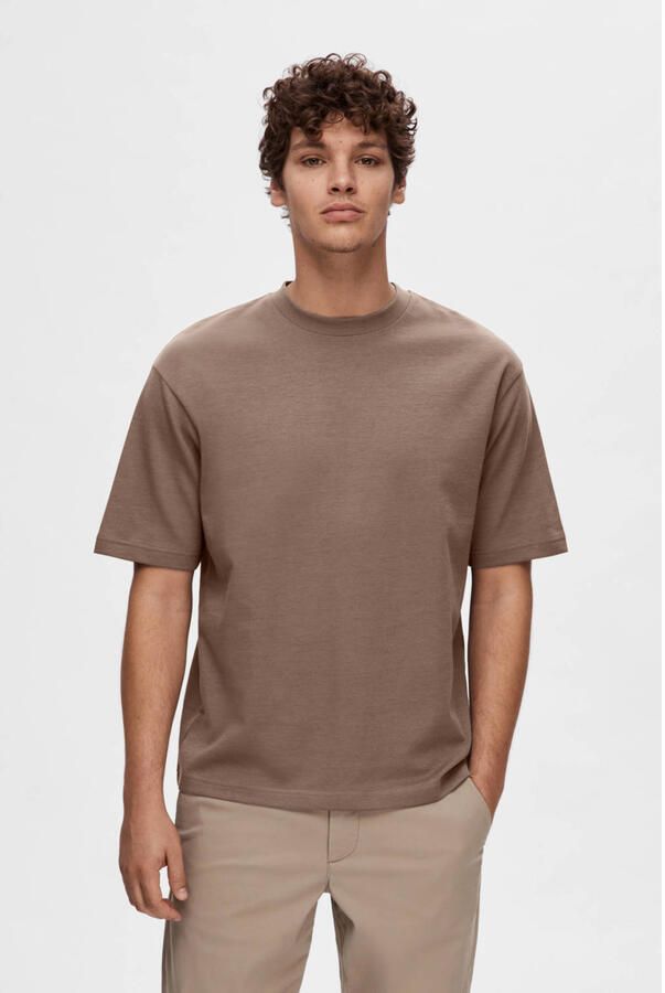 Selected Homme Relaxed fit T-shirt met ronde hals model 'OSCAR' - Foto 2