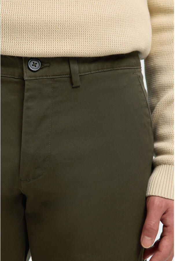 Selected Homme Slim fit chino met ceintuurlussen model 'NEW Miles'