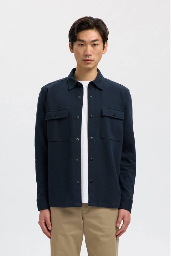 Selected Homme Klassieke Overhemdjasje voor Heren Blue Heren - Foto 3