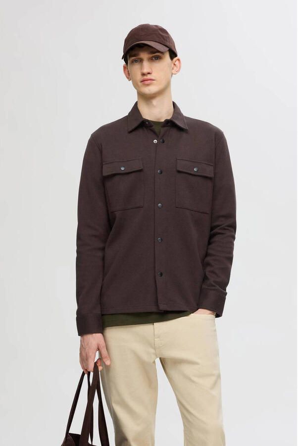 SELECTED HOMME overshirt SLHJACKIE bruin