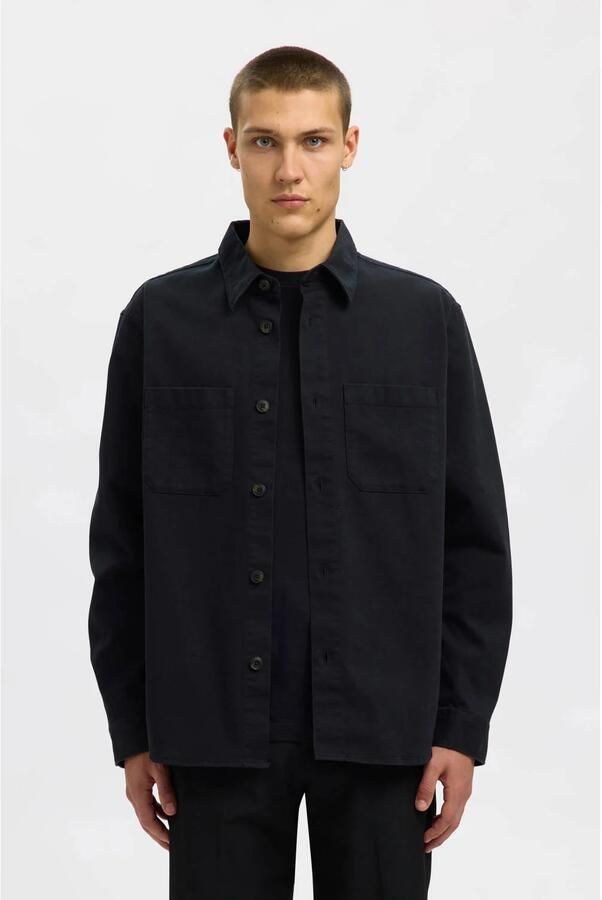 Selected Homme Regular fit overhemdjack van puur katoen model 'TRAVIS' - Foto 6
