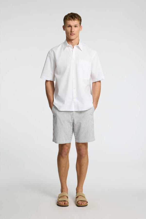 SELECTED HOMME regular chino short SLHREGULAR-KARL donkerblauw