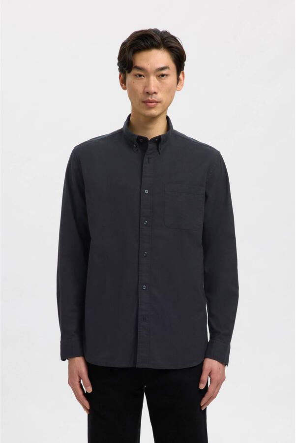 Selected Homme Regular fit vrijetijdsoverhemd van katoenmix model 'REGRICK' - Foto 3