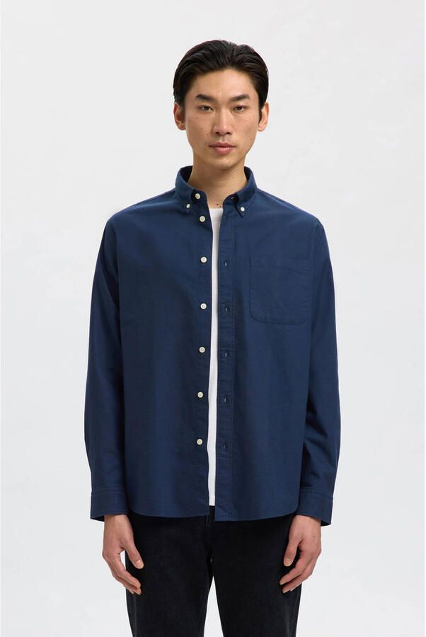 Selected Homme Regular fit vrijetijdsoverhemd van katoenmix model 'REGRICK' - Foto 2