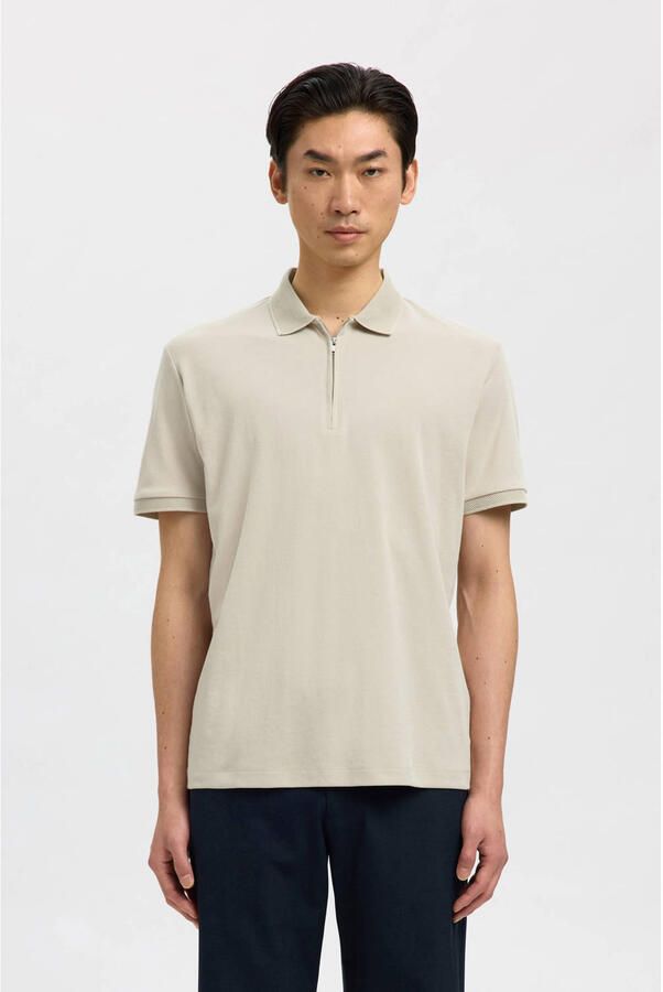 Selected Homme Regular fit poloshirt van katoenmix model 'FAVE' - Foto 2