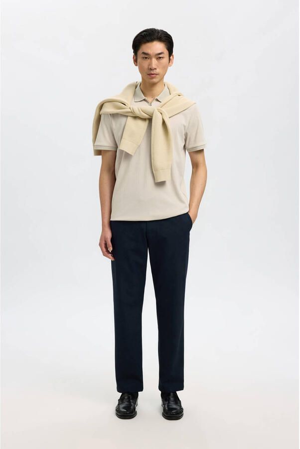 Selected Homme Regular fit poloshirt van katoenmix model 'FAVE'