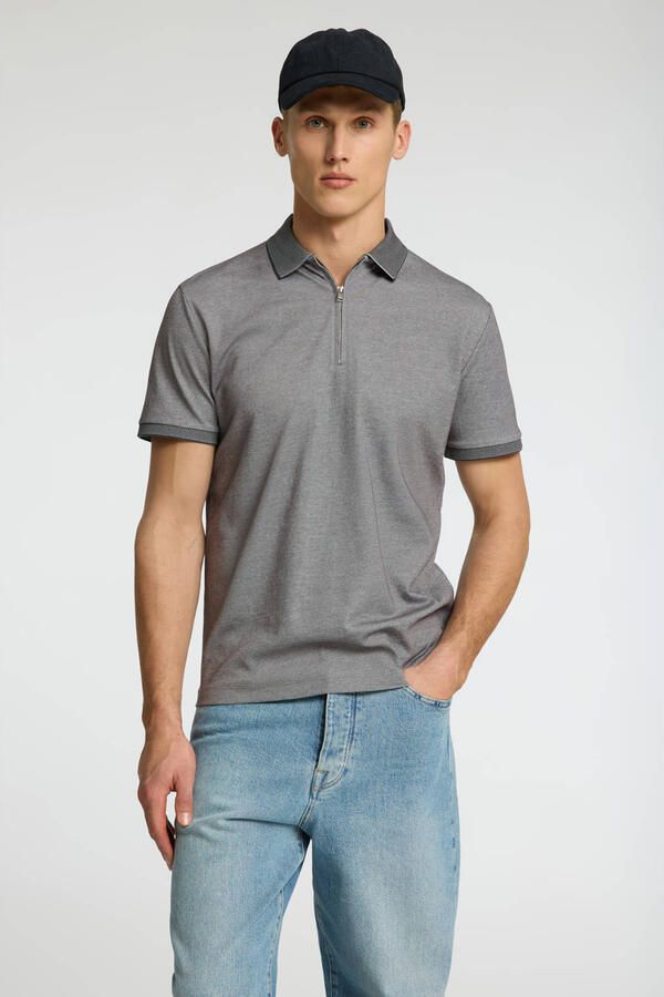 SELECTED HOMME Poloshirt SLHFAVE ZIP SS POLO NOOS