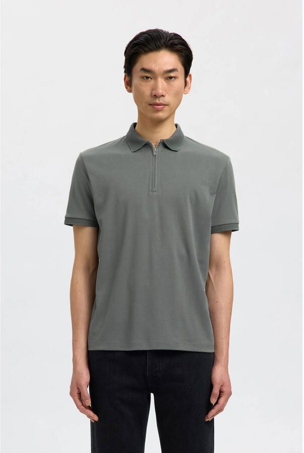 Selected Homme Regular fit poloshirt van katoenmix model 'FAVE'