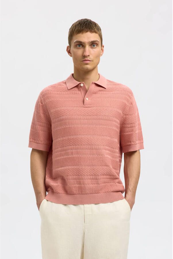 Selected Homme Relaxed fit poloshirt van puur katoen model 'FOAM' - Foto 3
