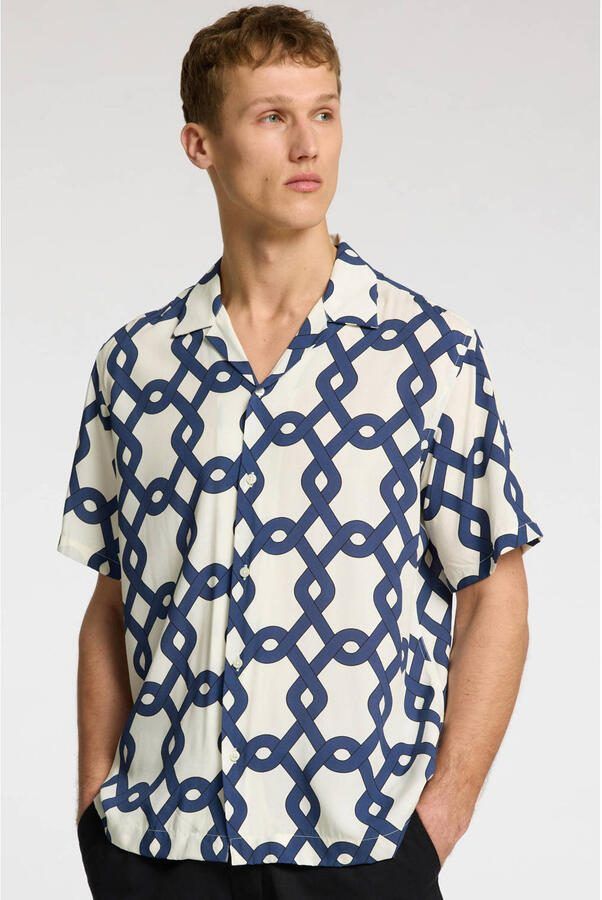 SELECTED HOMME relaxed fit overhemd SLHRELAX-VERO blauw - Foto 3