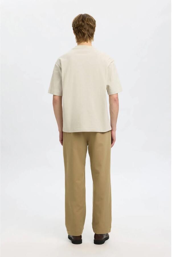 SELECTED HOMME relaxed T-shirt beige - Foto 2