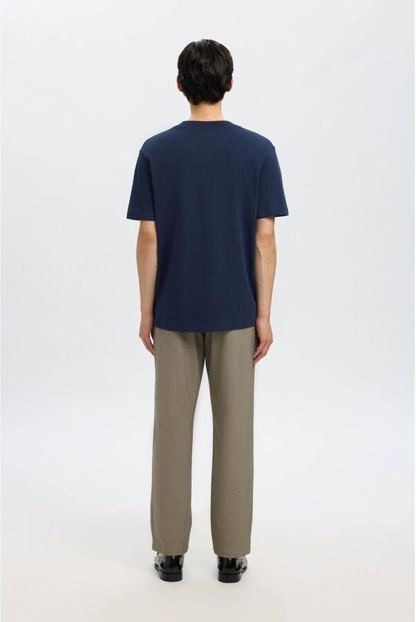 Selected Homme Regular fit T-shirt van puur katoen model 'COLMAN'