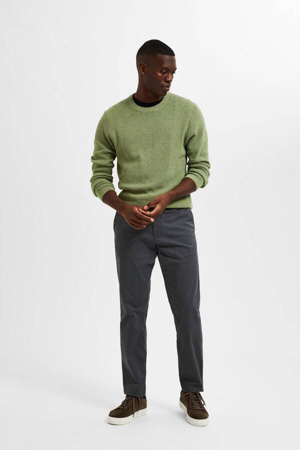 SELECTED HOMME Heren Broeken Slh175-slim New Miles Flex Pant Noos Grijs - Foto 6