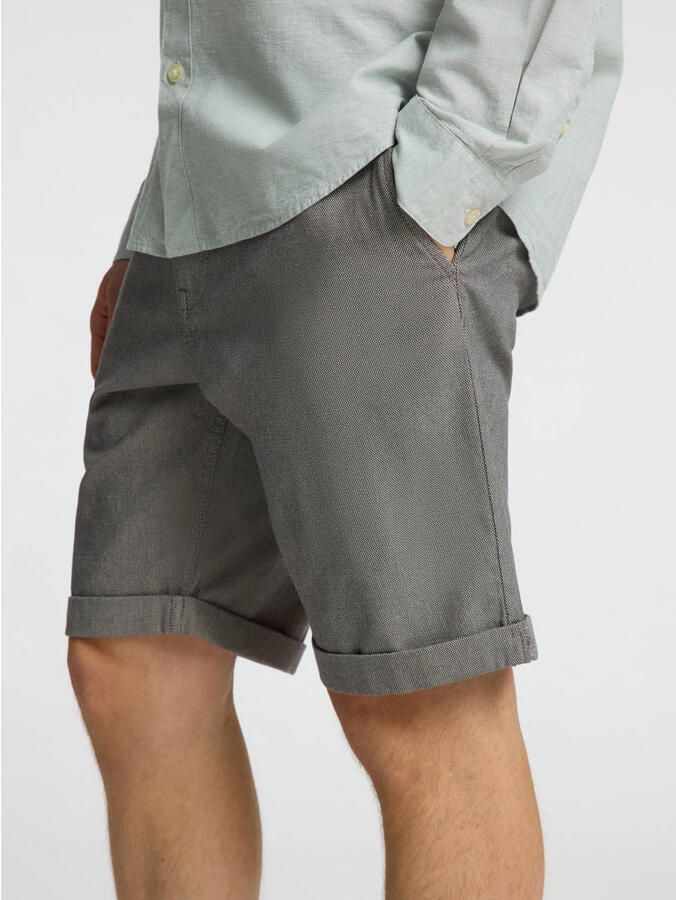 Selected Homme Slim fit korte broek met structuurmotief model 'LUTON'