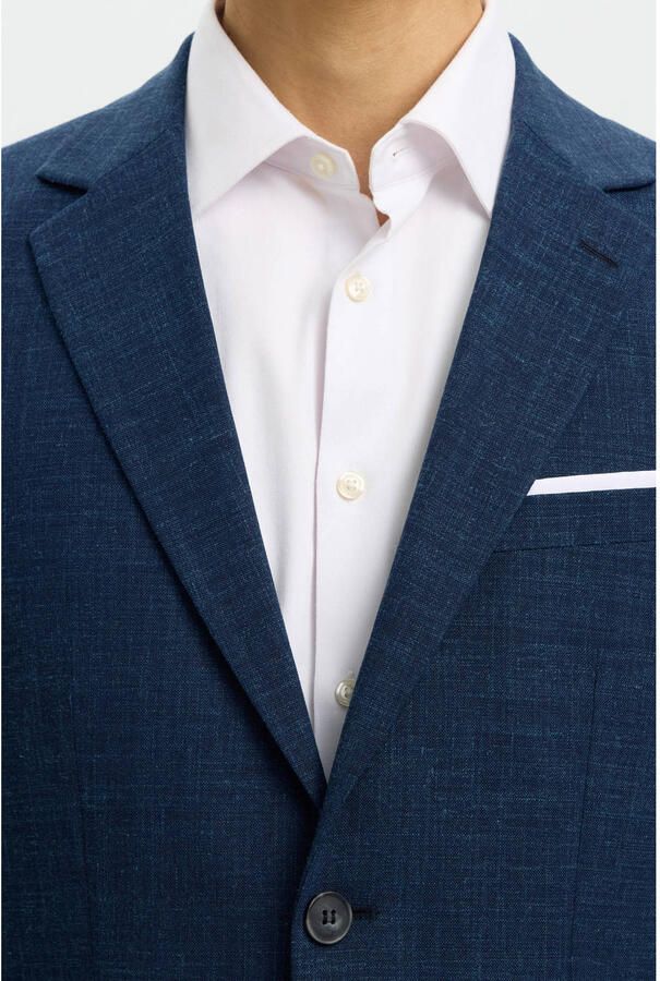 Selected Homme Slim fit 2-knoops colbert met klepzakken model 'OASIS' - Foto 2