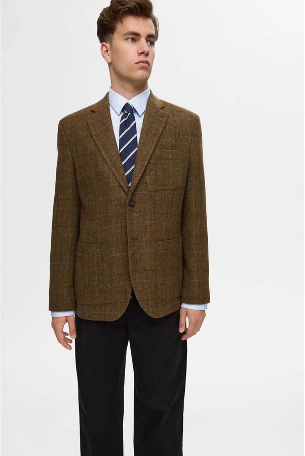 Selected Overhemd Lange Mouw 16092939 SLIM-PERFORMANCE-LIGHT BLUE MIXED WITH WHITE - Foto 5