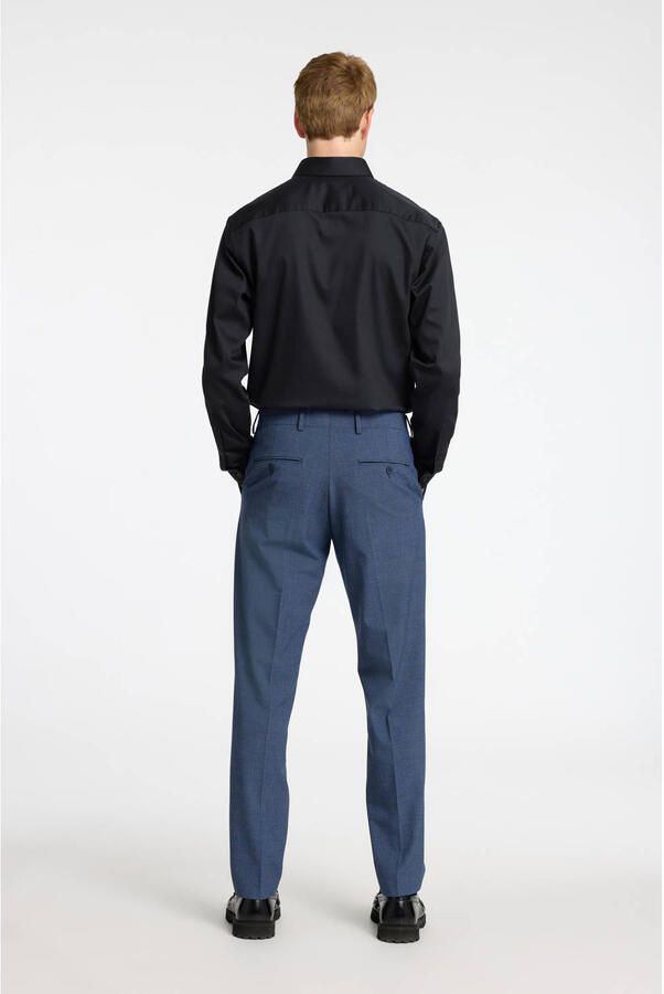 SELECTED HOMME slim fit overhemd met mouwlengte 7 SLHSLIM zwart - Foto 2