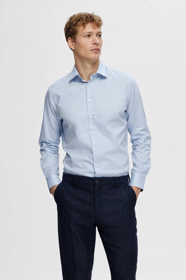SELECTED HOMME Overhemd met lange mouwen SLHSLIMSOHO-DETAIL SHIRT LS NOOS
