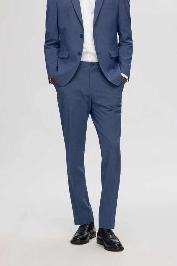 Selected Homme Slim fit pantalon met all-over motief model 'SLIM-LIAM' - Foto 3