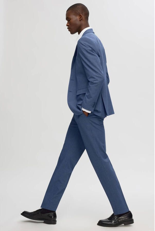 Selected Homme Slim fit pantalon met all-over motief model 'SLIM-LIAM' - Foto 2