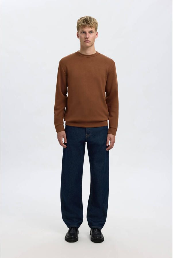 Selected Homme Regular fit sweatshirt van viscosemix model 'EMANUEL' - Foto 2