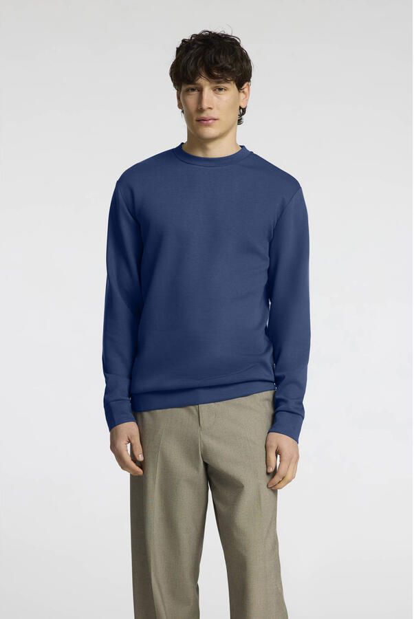 Selected Homme Sweatshirt met ribboorden model 'EMANUEL' - Foto 2