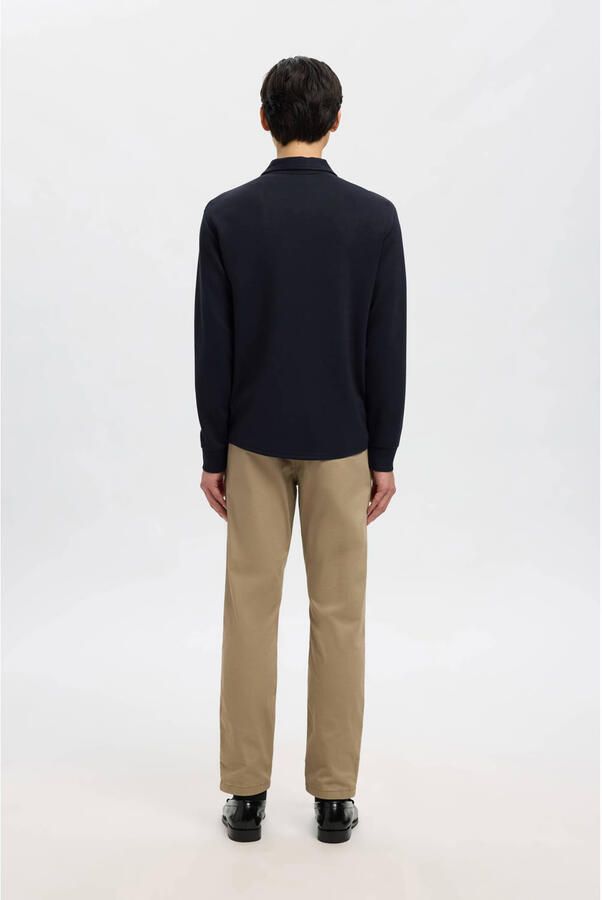 SELECTED HOMME Heren Truien & Vesten Slhemanuel Soft Full Zip Sweat Noos Donkerblauw - Foto 5