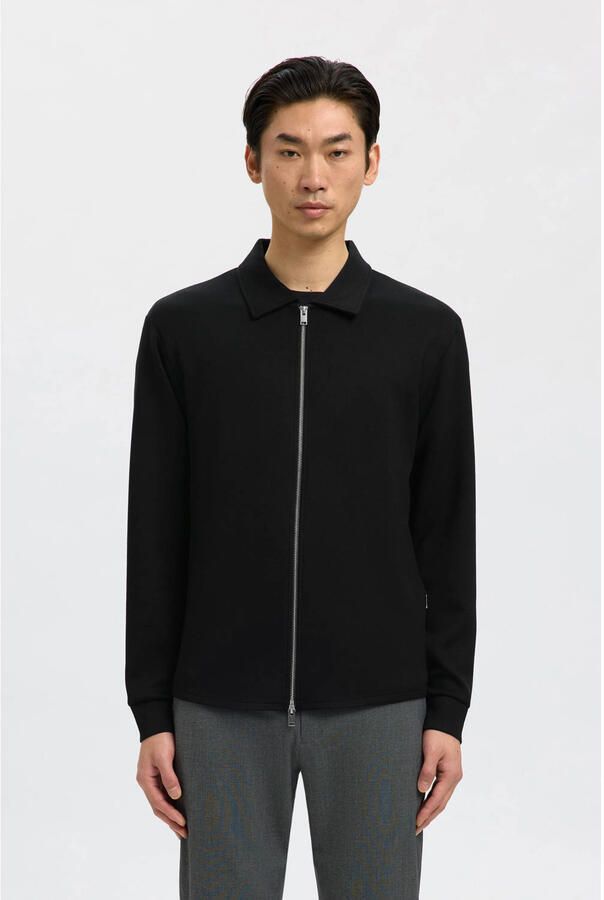 Selected Homme Regular fit sweatjack van viscosemix model 'EMANUEL' - Foto 2